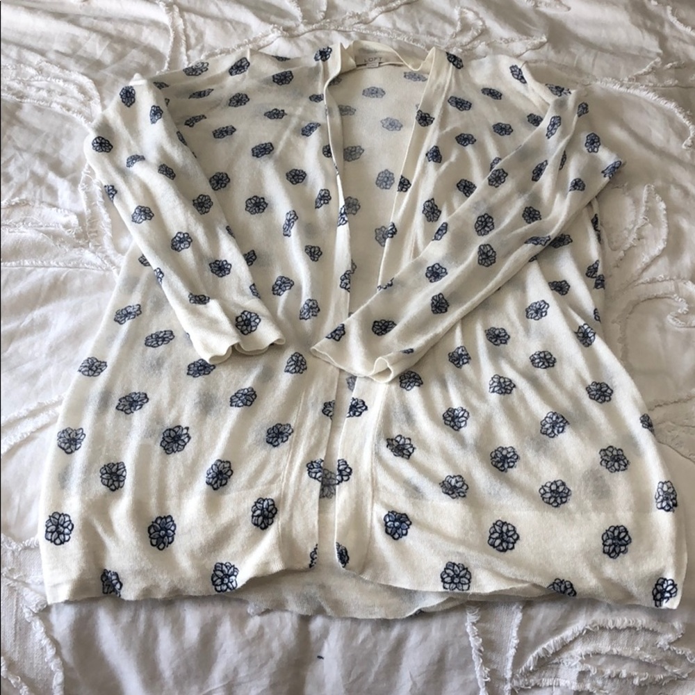 Loft floral cardigan